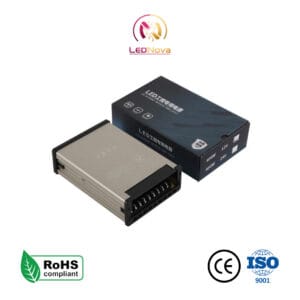 Sursă de alimentare LED 400W 12V 33.3A, design rainproof IP43, carcasă metalică pentru eficiență termică