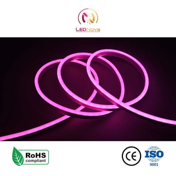Bandă Neon LED One-Piece 12V/24V, 96 LED/m, 15W/m – Serie Profesională IP68 (Tăiere la 3 cm)