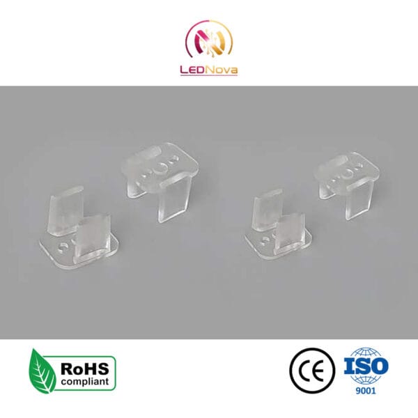 Cleme de Fixare Transparente pentru Neon LED – Suporturi 6x12mm și 8x16mm