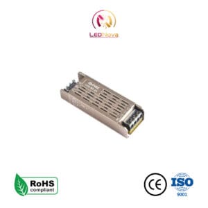 Sursă de alimentare metalică perforată AC-DC model LFA 24V Slim -LS cu 100 certificări RoHS, CE și ISO.